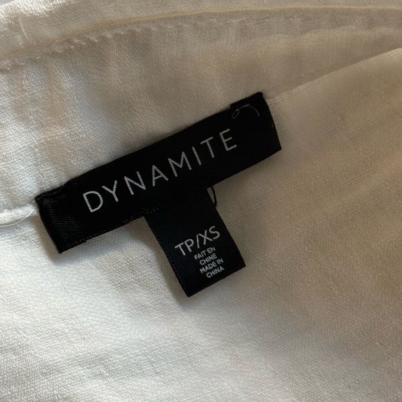 Dynamite White Button Down Shirt - Picture 5 of 5